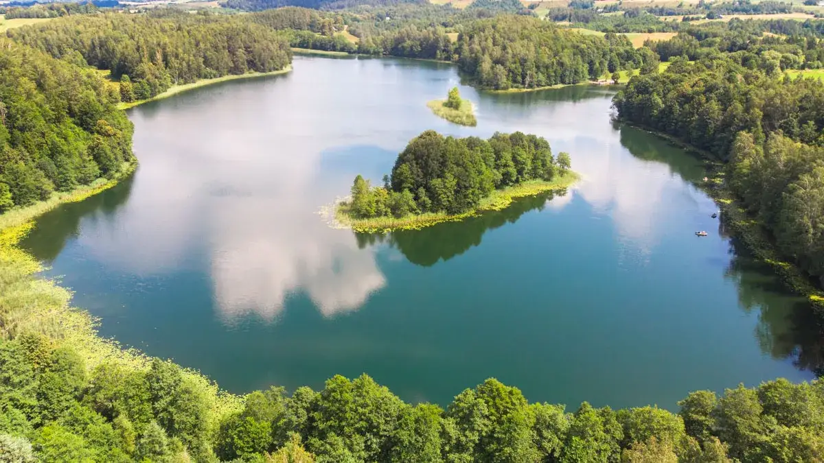 Suwalszczyzna krajobrazy, jeziora, pagórki, Suwalski Park Krajobrazowy