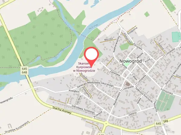 Skansen Kurpiowski Nowogród mapa dojazdu parking
