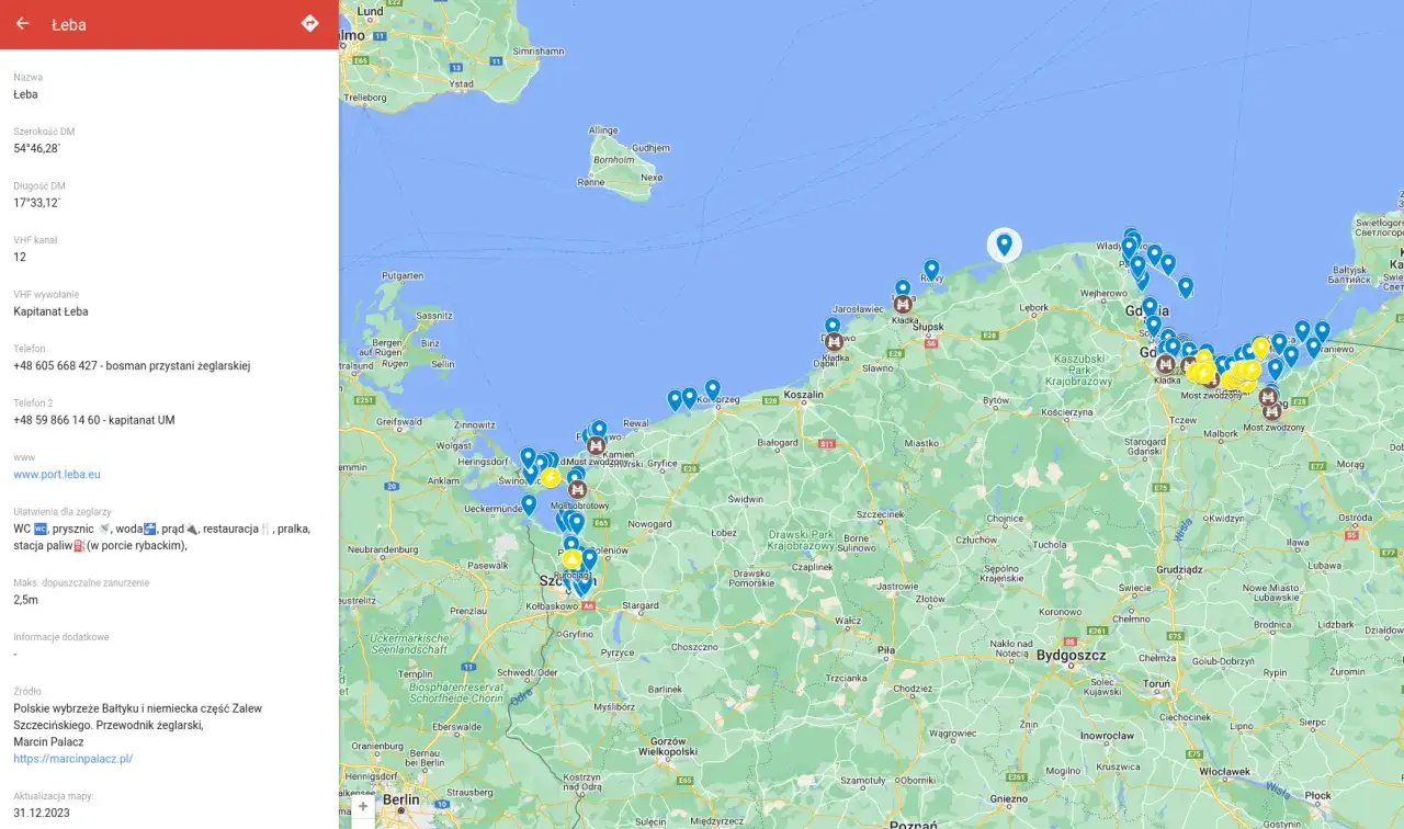 mapa polskie morze tanie i drogie miejscowości