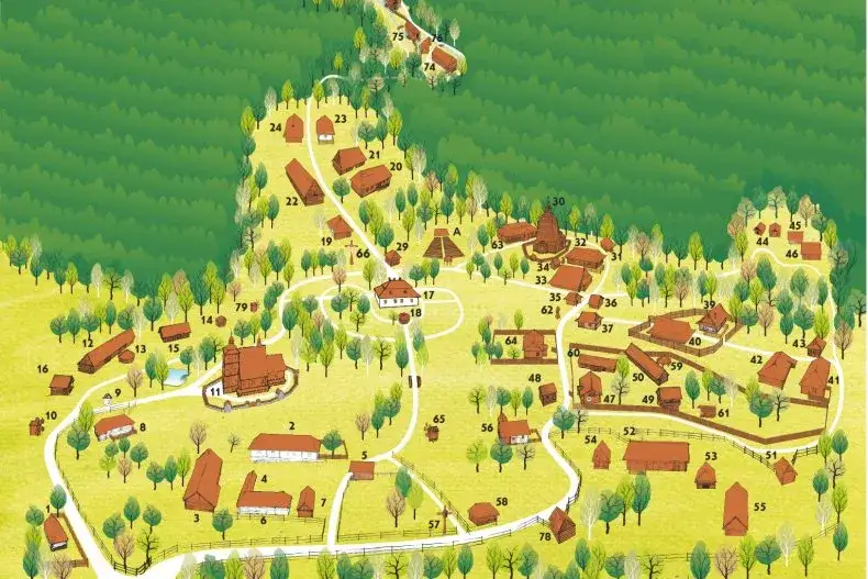Skansen Nowy Sącz widok ogólny