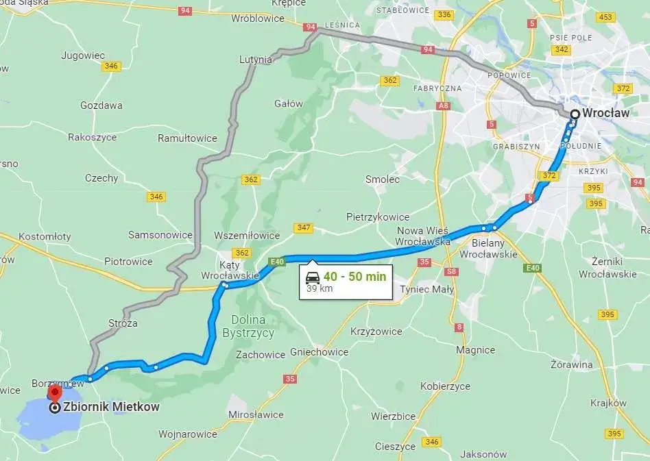 Jeziora Dolnego Śląska mapa i zdjęcia